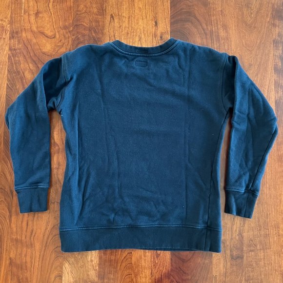 MOTHER The Big Easy Sweatshirt in Tourist - Black - Picture 3 of 8